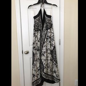 Satin halter sun dress